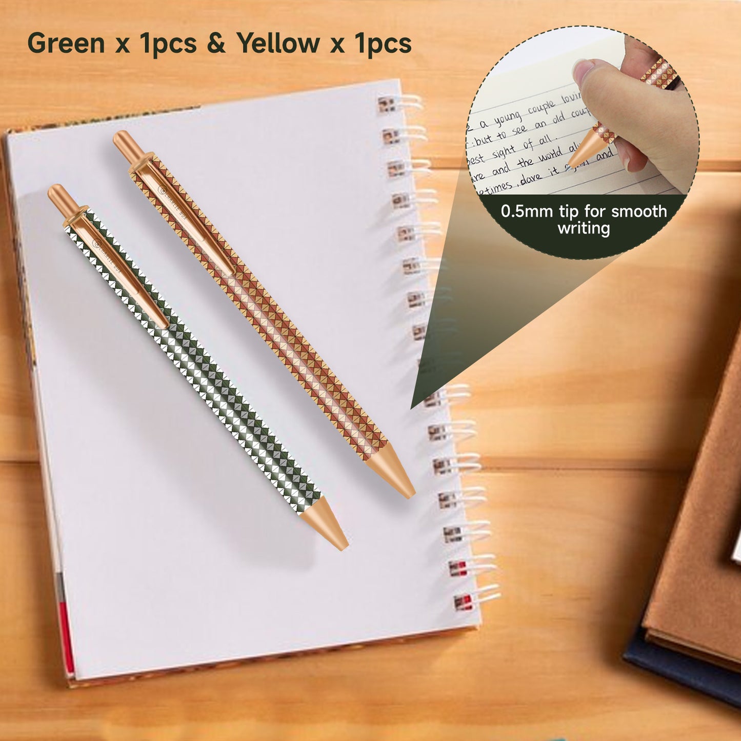 10 Pcs CharlieBox Neutral Pens, Attractive Stationery with 0.5mm Fine Point, Unisex Quick Drying Black Pens for Office, School and Home