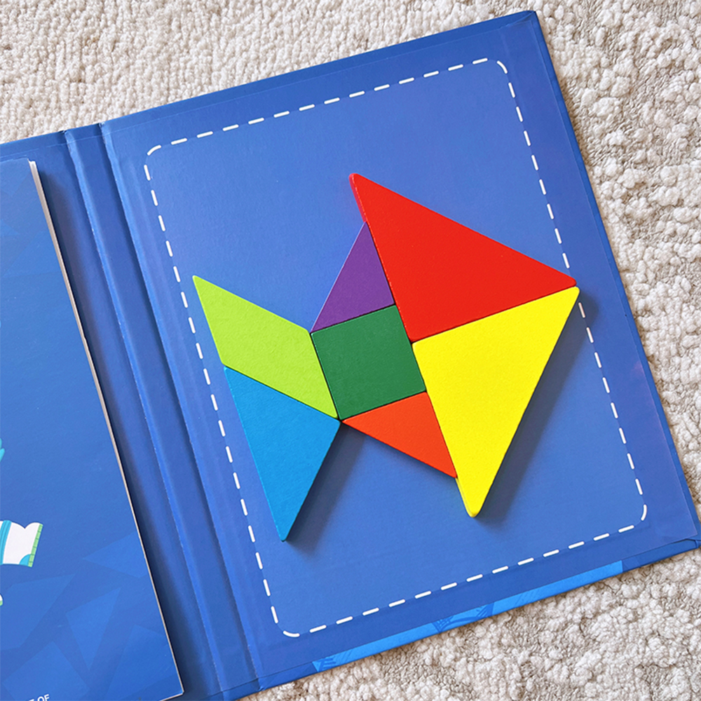 Children'S Magnetic Tangram Board(Astronauts)
