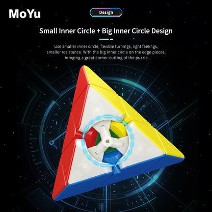 Moyu RS Pyraminx Puzzle Magnetic MagLev cube