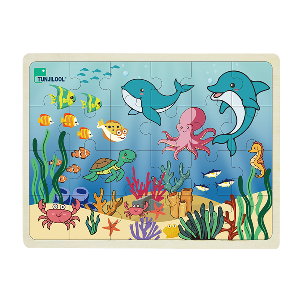 TUNJILOOL 24 Piece Animal Theme Puzzle