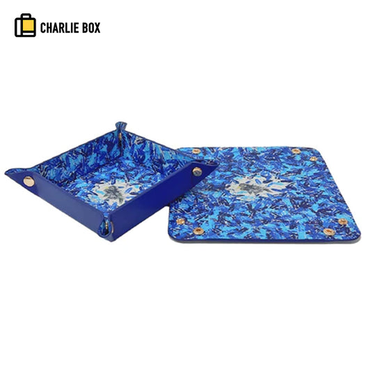 Portable storage folding tray