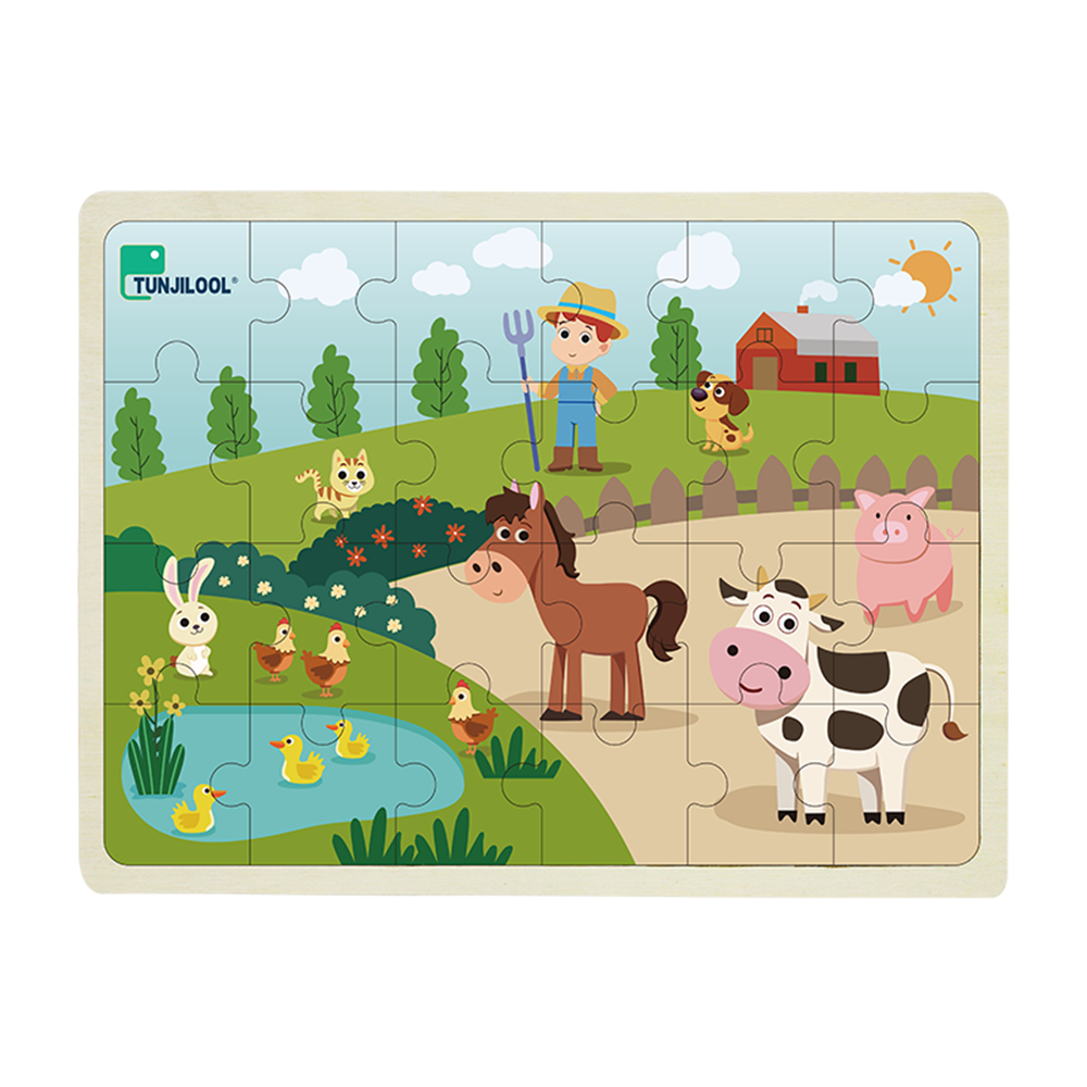 TUNJILOOL 24 Piece Animal Theme Puzzle