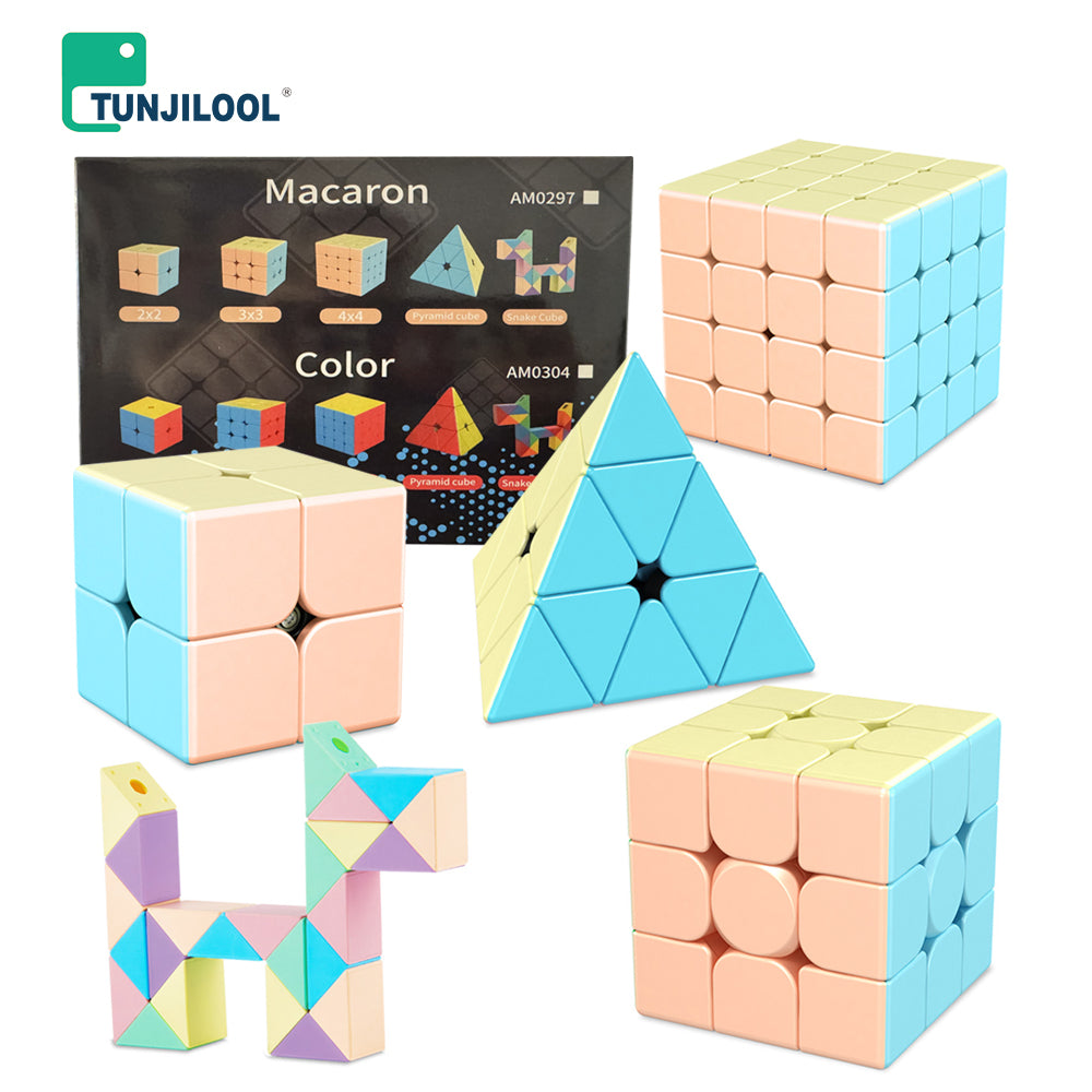 Moyu Cube Macaron Combination Set 2+3+4+Pyramid+24 Magic Ruler