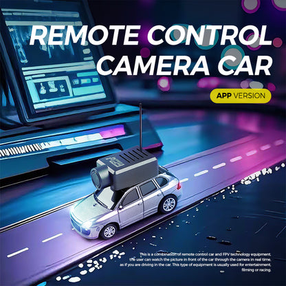 1:64 Mini FPV Remote Control Car with Lights, Gyroscope and Camera, which can be remotely controlled via a mobile phone APP