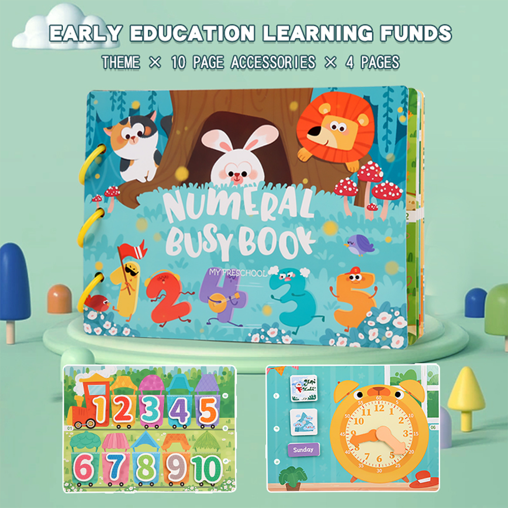 Educational and fun logical thinking cognitive quiet book