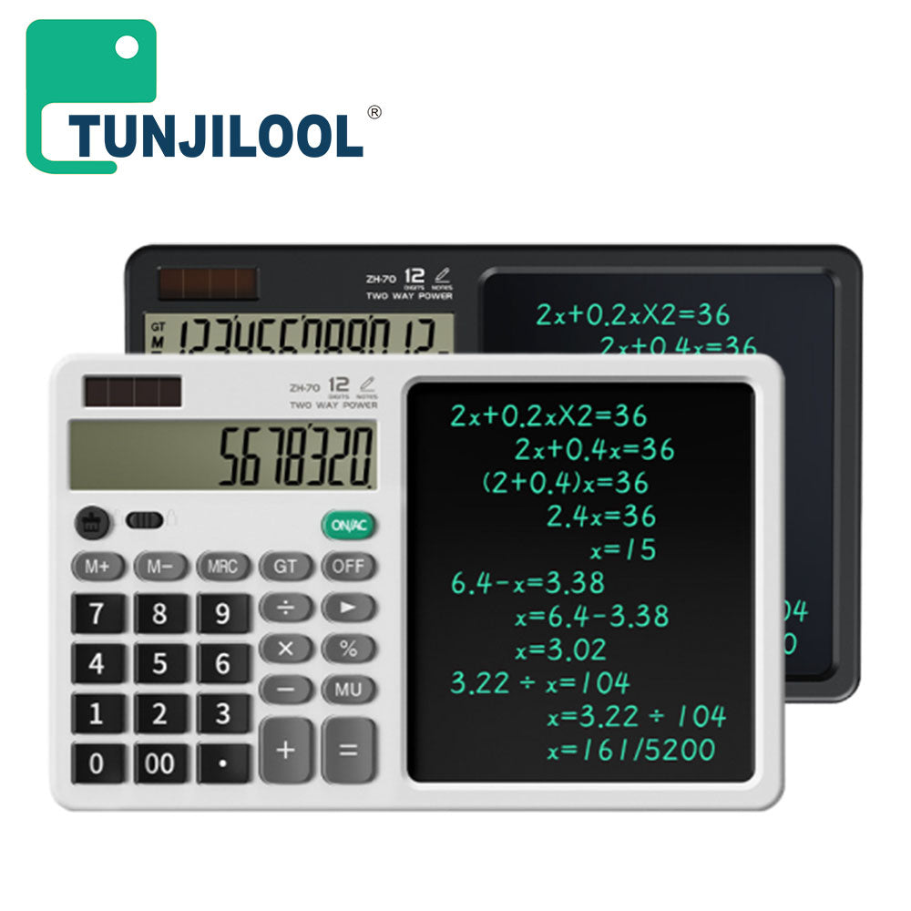 Kids Handwriting Board 2 in 1 with Solar Calculator