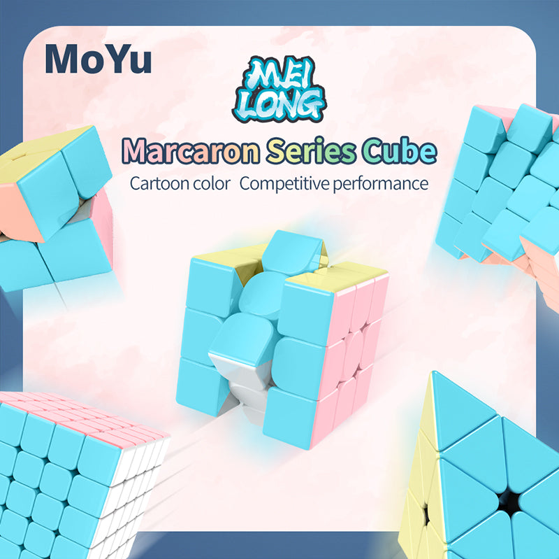 Moyu Cube CLASSROOM Meilong 2/3C/4/Pyraminx Magnetic cube Macaron color