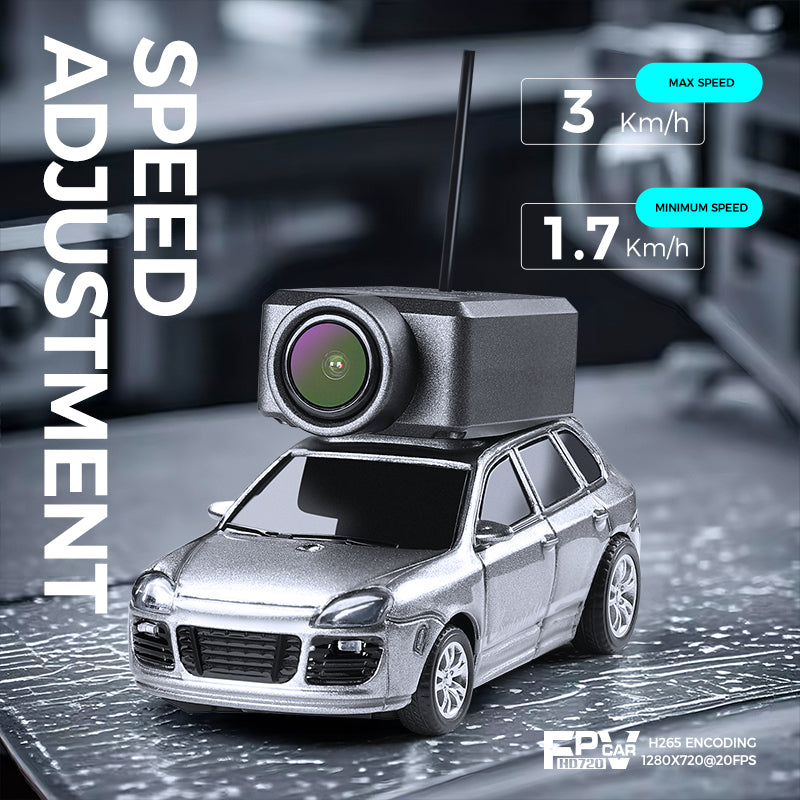 1:64 Mini FPV Remote Control Car with Lights, Gyroscope and Camera, which can be remotely controlled via a mobile phone APP