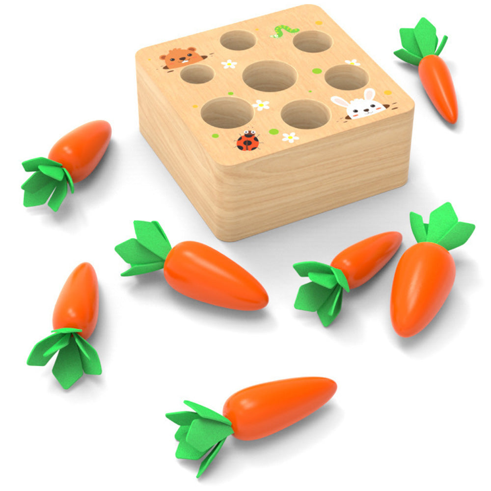 Children's simulation carrot pulling sensory educational toys