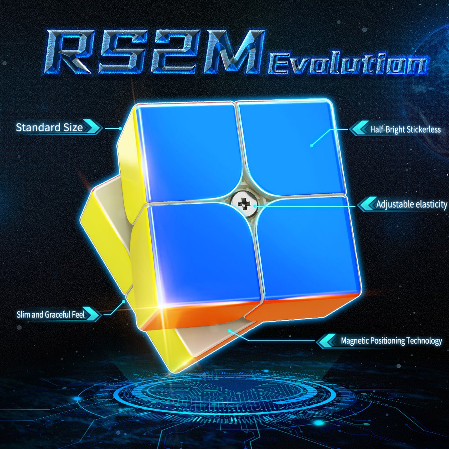 Moyu RSM Series RS2M+RS3M+Pyramid speedcube