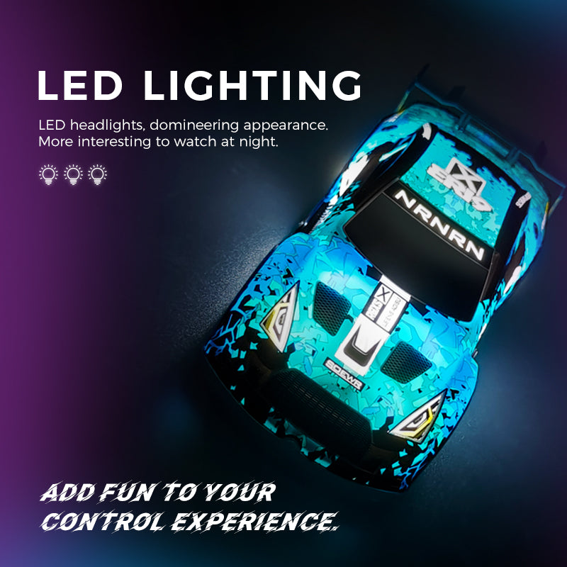 1:22 Remote Control Drift Car, High-speed Off-road Vehicle, with Lights, Four-wheel Drive, Drift Tires, and a Toy Racing Car for Competitions