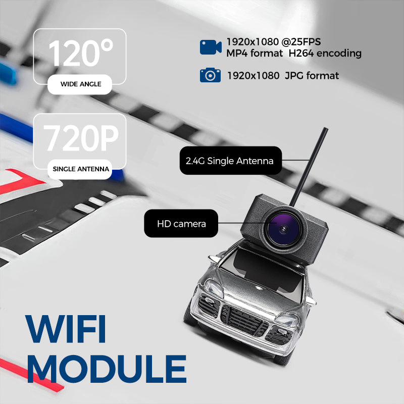 1:64 Mini FPV Remote Control Car with Lights, Gyroscope and Camera, which can be remotely controlled via a mobile phone APP