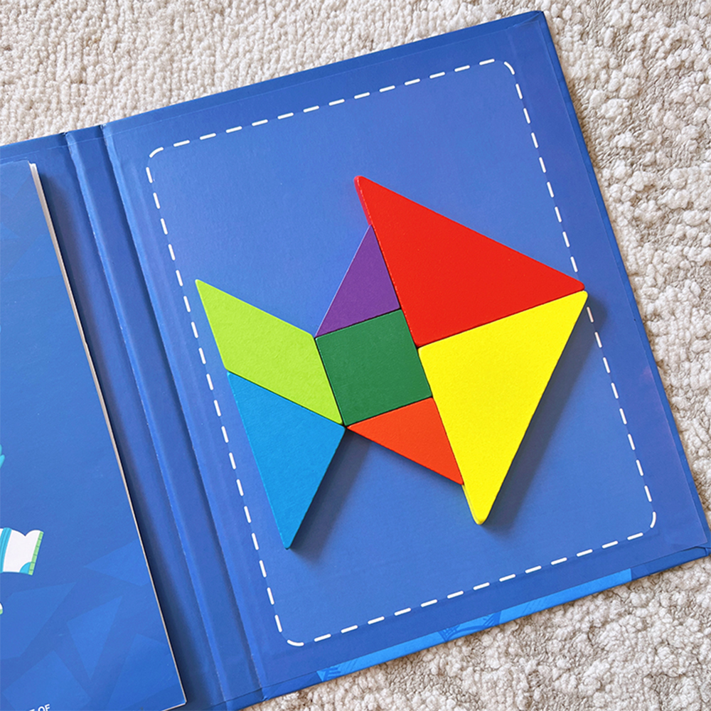 Children'S Magnetic Tangram Board(Astronauts）