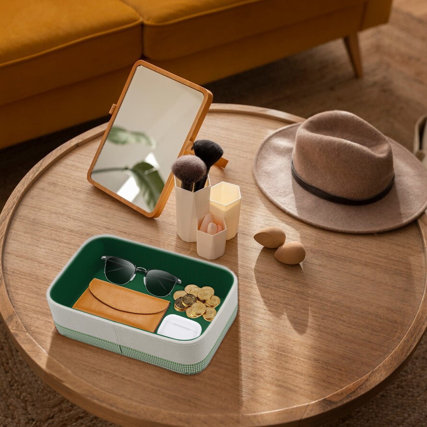 Simple style creative design desktop storage tray