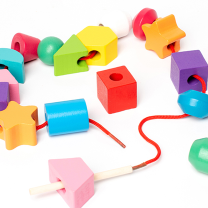 Colourful Stringing Shape Matching Toys