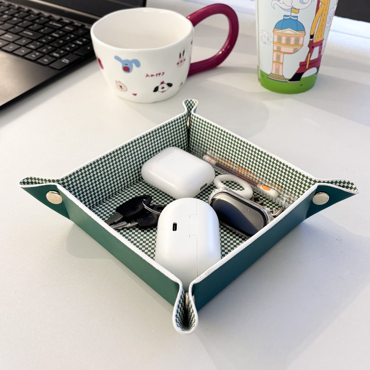 Charlie box creative desktop storage tray