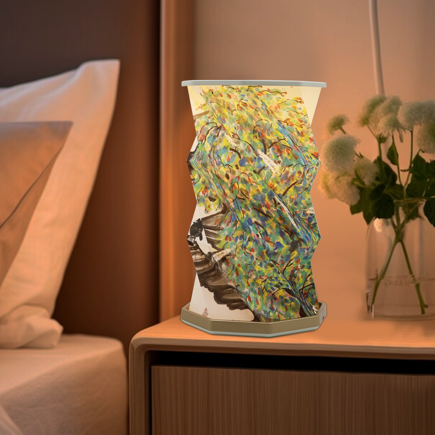 Zhou Yiwen Art Painting Co-branded Folding Lamp