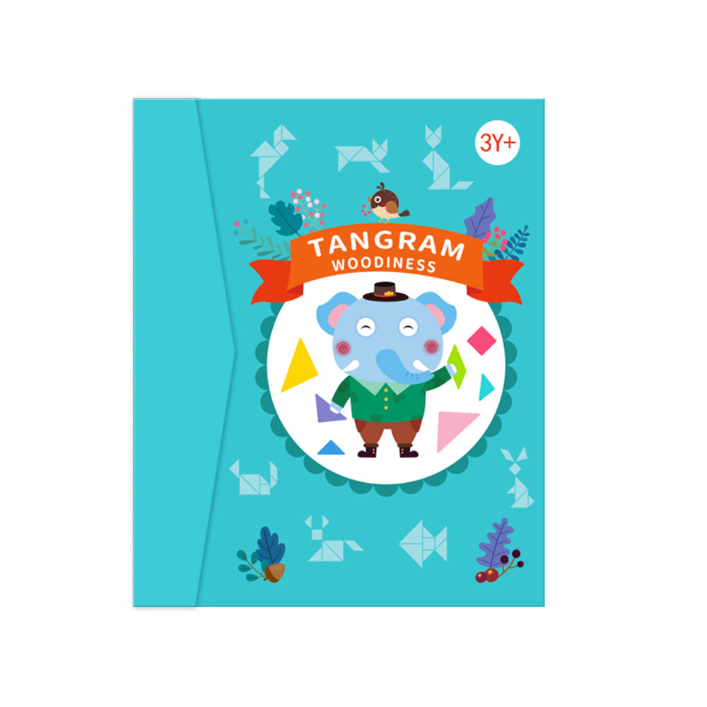 Elephant Magnetic Tangram Montessori Toy for 3 4 5 Kid