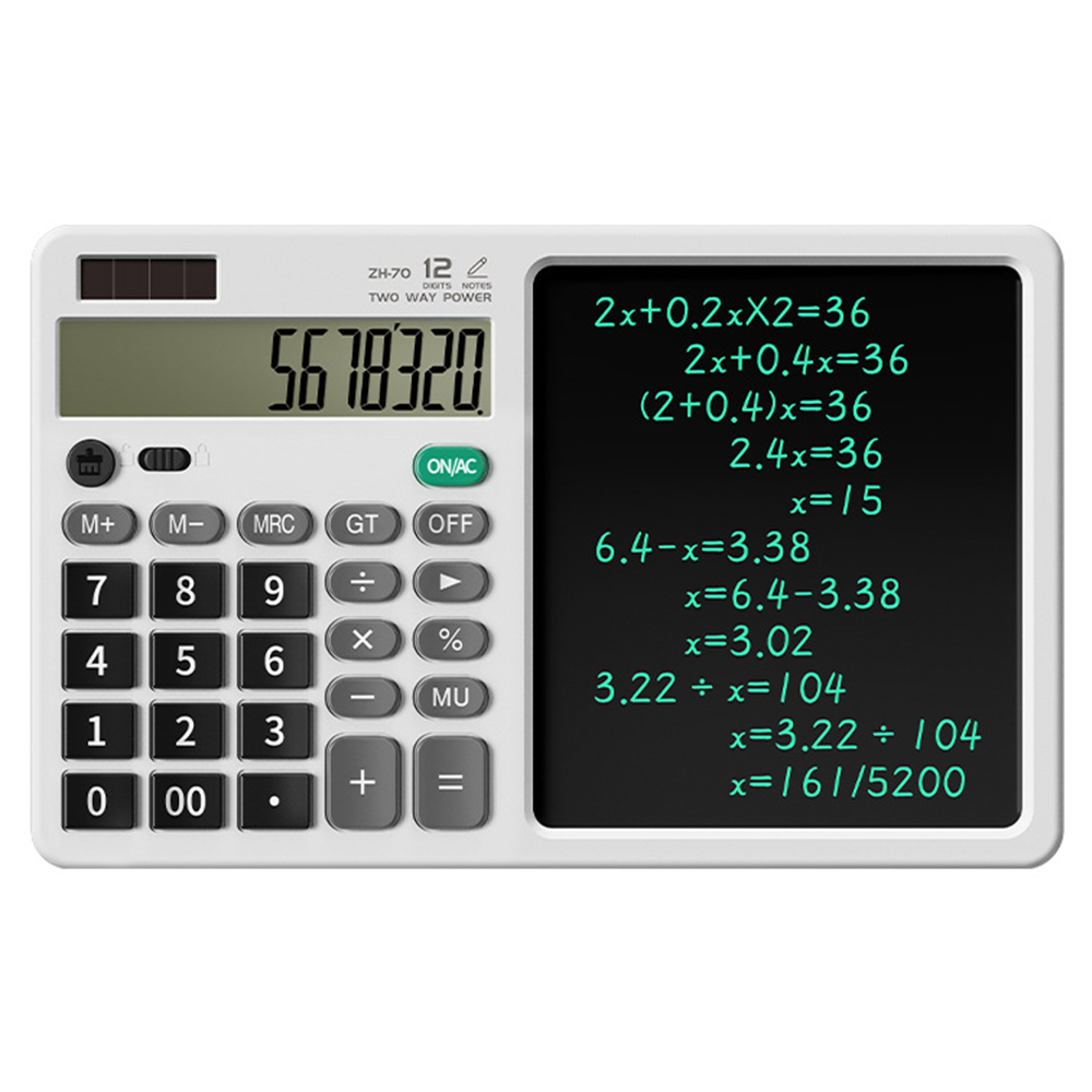 Kids Handwriting Board 2 in 1 with Solar Calculator