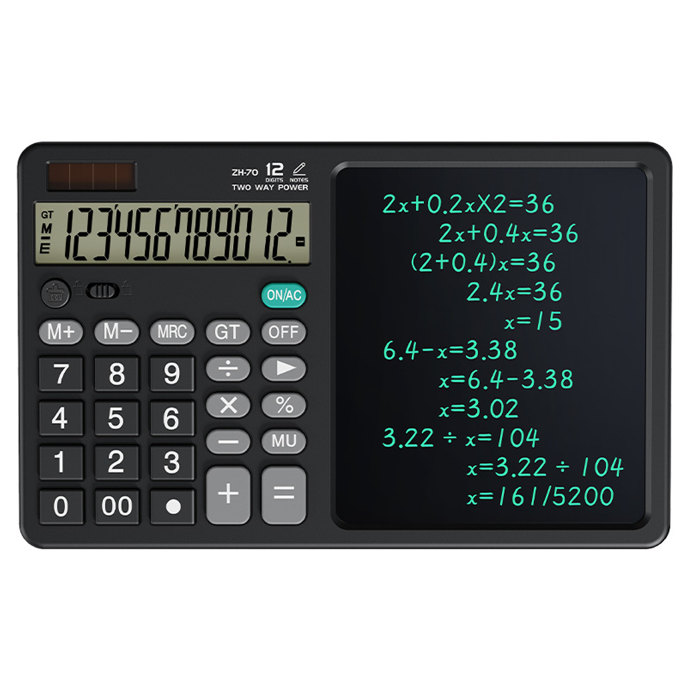 Kids Handwriting Board 2 in 1 with Solar Calculator