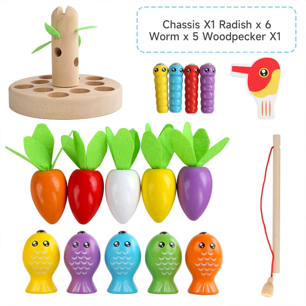 Pulling Carrot Children's Montessori Toys