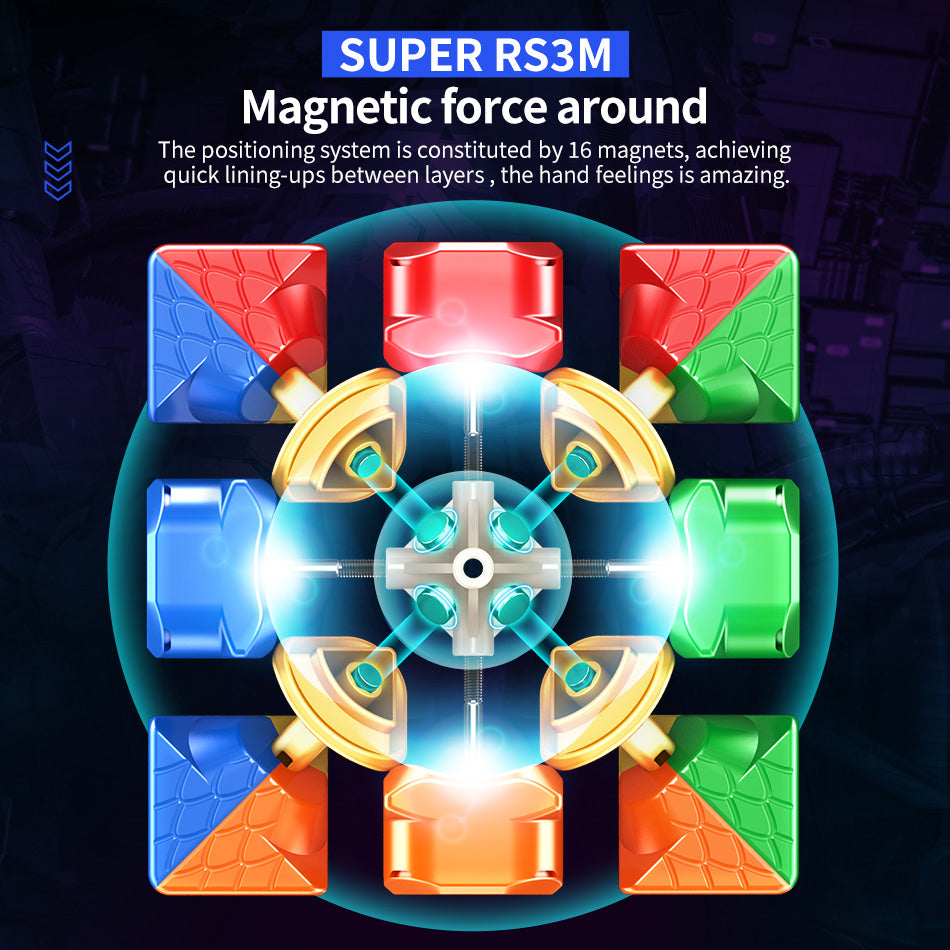 Moyu 2022 SUPER RS3M Magnetic/Maglev/Ball-Core 3X3 Magic cube