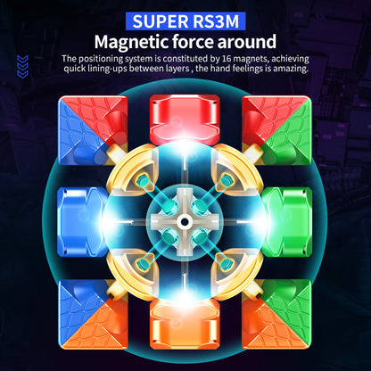 Moyu 2022 SUPER RS3M Magnetic/Maglev/Ball-Core 3X3 Magic cube